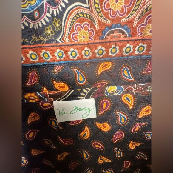 Authentic Vera Bradley Premium Cotton Floral  Paisley Shoulder Bag  Multicolor - Picture 9 of 12